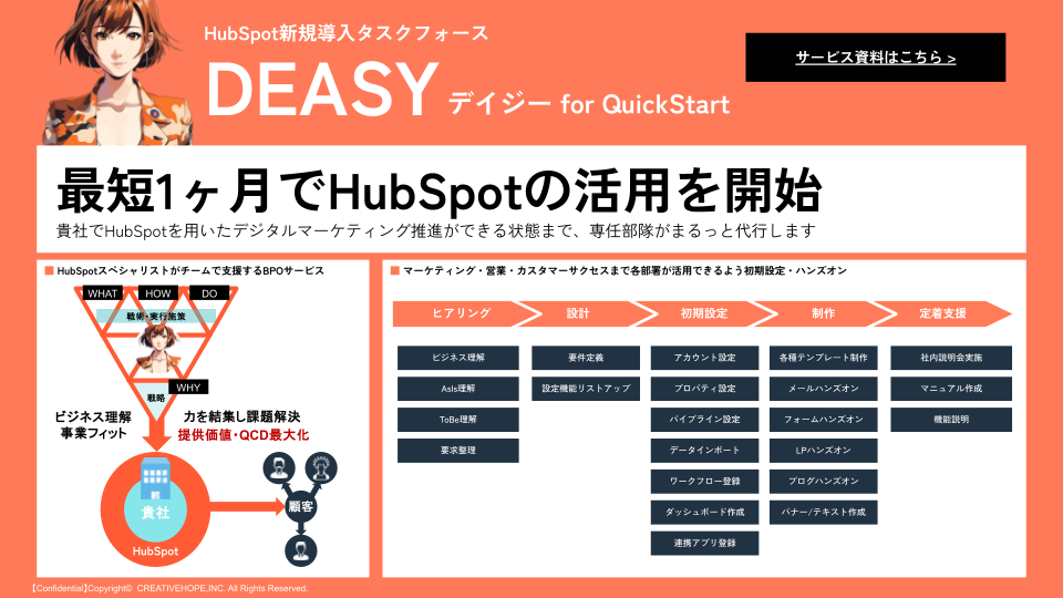 CRH_Hubspot新規導入タスクフォース「デイジーfor QuickStart」